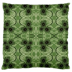 Folk Flowers Print Floral Pattern Ethnic Art Large Cushion Case (two Sides) by Eskimos