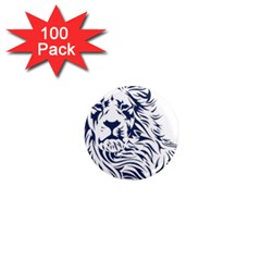 Head Art-lion Drawing 1  Mini Magnets (100 Pack)  by Jancukart