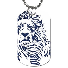 Head Art-lion Drawing Dog Tag (one Side) by Jancukart