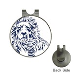 Head Art-lion Drawing Hat Clips with Golf Markers Front