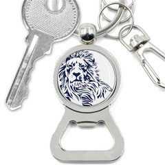 Head Art-lion Drawing Bottle Opener Key Chain