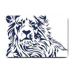 Head Art-lion Drawing Small Doormat  by Jancukart