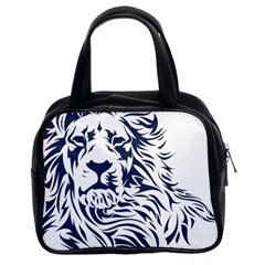 Head Art-lion Drawing Classic Handbag (two Sides) by Jancukart