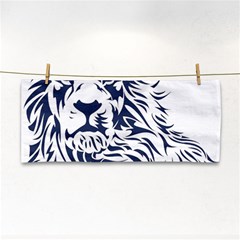 Head Art-lion Drawing Hand Towel by Jancukart