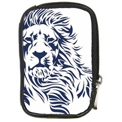 Head Art-lion Drawing Compact Camera Leather Case