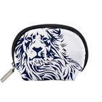 Head Art-lion Drawing Accessory Pouch (Small) Front