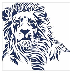 Head Art-lion Drawing Square Satin Scarf (36  X 36 )