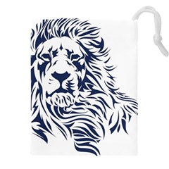 Head Art-lion Drawing Drawstring Pouch (4xl) by Jancukart