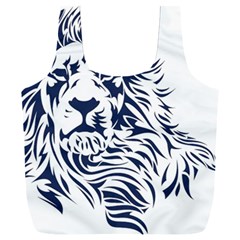 Head Art-lion Drawing Full Print Recycle Bag (xxxl)