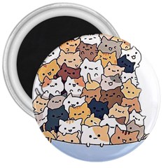 Cat-kitten 3  Magnets