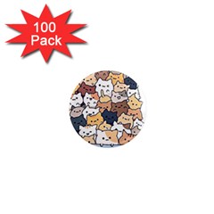 Cat-kitten 1  Mini Magnets (100 Pack) 