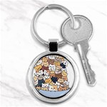 Cat-kitten Key Chain (Round) Front