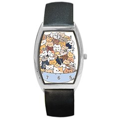 Cat-kitten Barrel Style Metal Watch