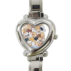 Cat-kitten Heart Italian Charm Watch by Jancukart