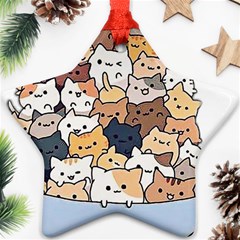 Cat-kitten Star Ornament (two Sides)