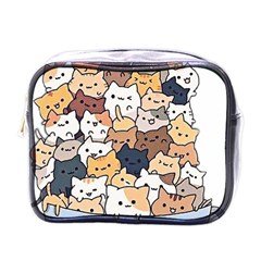 Cat-kitten Mini Toiletries Bag (one Side)