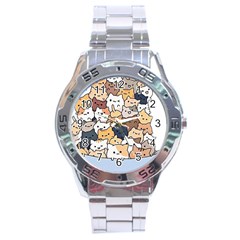 Cat-kitten Stainless Steel Analogue Watch