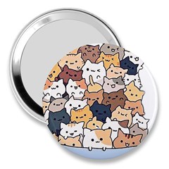 Cat-kitten 3  Handbag Mirrors