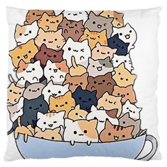 Cat-kitten Standard Flano Cushion Case (one Side)