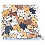 Cat-kitten Double Sided Flano Blanket (Small)  50 x40  Blanket Front