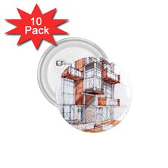 Rag-flats-onion-flats-llc-architecture-drawing Graffiti-architecture 1 75  Buttons (10 Pack)