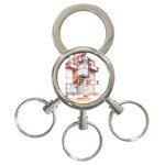 Rag-flats-onion-flats-llc-architecture-drawing Graffiti-architecture 3-Ring Key Chain Front