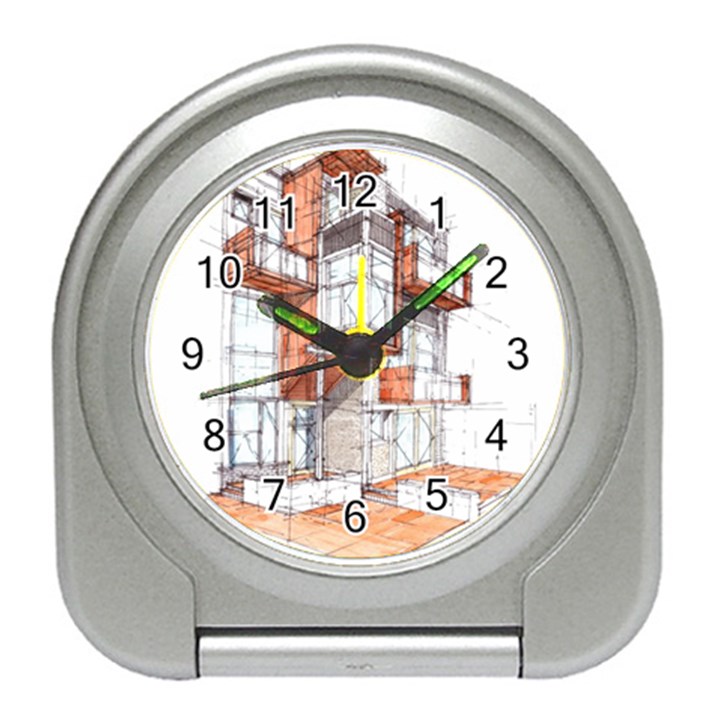 Rag-flats-onion-flats-llc-architecture-drawing Graffiti-architecture Travel Alarm Clock