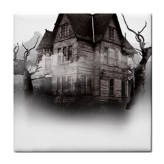 Haunted-night Building Tile Coaster