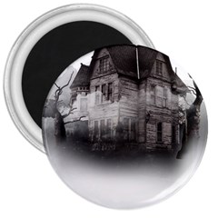 Haunted-night Building 3  Magnets