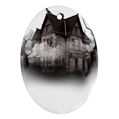 Haunted-night Building Ornament (oval) by Jancukart