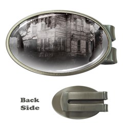 Haunted-night Building Money Clips (oval) 