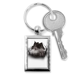 Haunted-night Building Key Chain (rectangle) by Jancukart