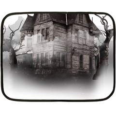 Haunted-night Building Fleece Blanket (mini)