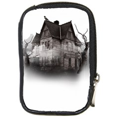 Haunted-night Building Compact Camera Leather Case by Jancukart