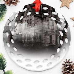 Haunted-night Building Ornament (round Filigree)