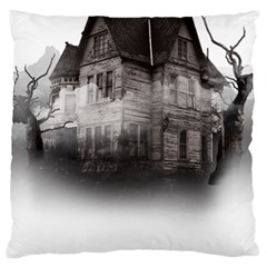 Haunted-night Building Standard Flano Cushion Case (one Side)