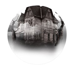 Haunted-night Building Mini Round Pill Box by Jancukart