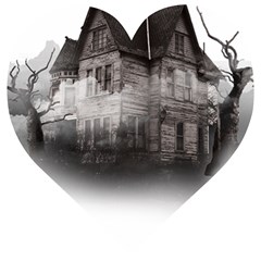 Haunted-night Building Wooden Puzzle Heart by Jancukart