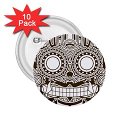 Barong-mask-art-bali 2 25  Buttons (10 Pack) 