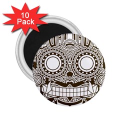 Barong-mask-art-bali 2 25  Magnets (10 Pack)  by Jancukart