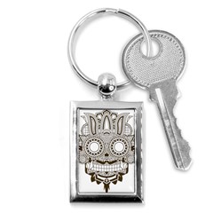 Barong-mask-art-bali Key Chain (rectangle)