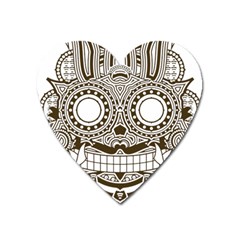 Barong-mask-art-bali Heart Magnet