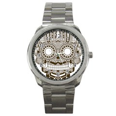 Barong-mask-art-bali Sport Metal Watch