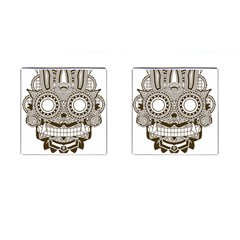 Barong-mask-art-bali Cufflinks (square)