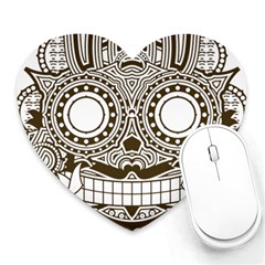 Barong-mask-art-bali Heart Mousepads