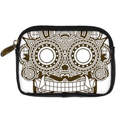 Barong-mask-art-bali Digital Camera Leather Case