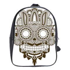 Barong-mask-art-bali School Bag (large)