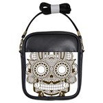 Barong-mask-art-bali Girls Sling Bag Front