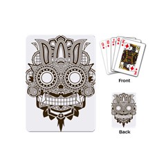 Barong-mask-art-bali Playing Cards Single Design (mini) by Jancukart