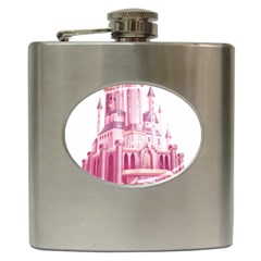 Pink Castle Hip Flask (6 Oz) by Jancukart